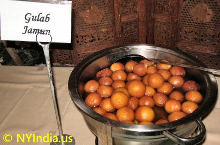 Gulab Jamun at Indian Buffet