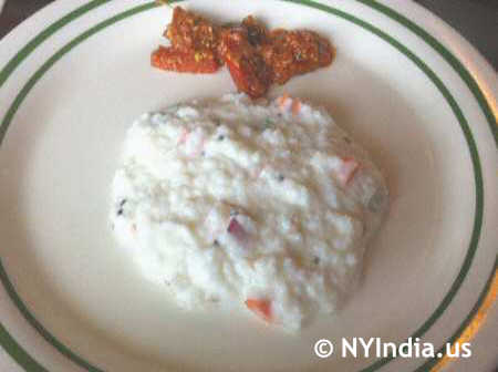 Curd Rice with Pickle image © NYIndia.us
