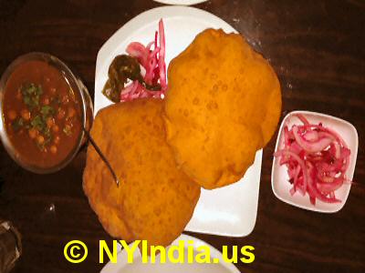 Kailash Parbat NYC Chole Bhatura Channa © nyindia.us